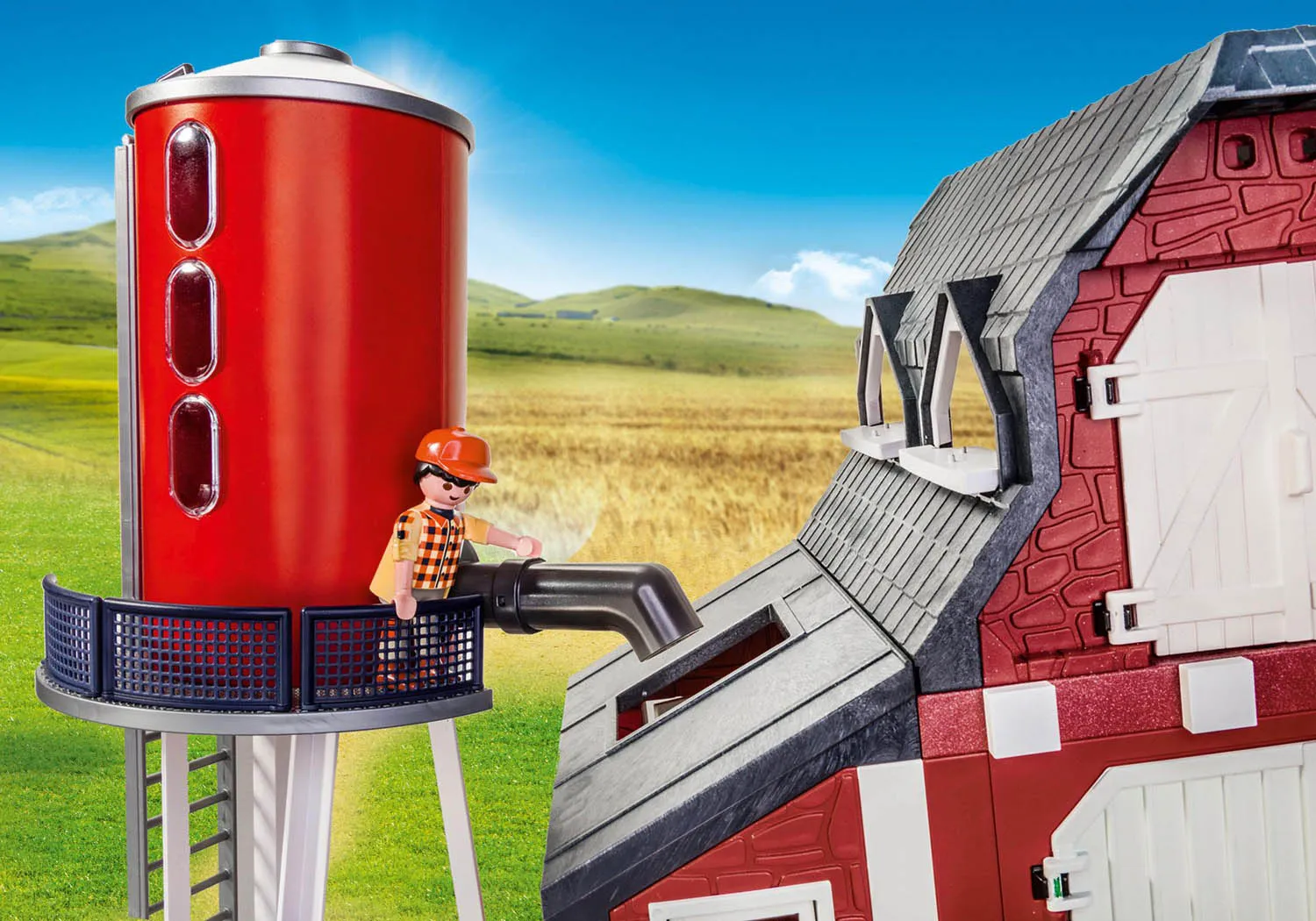 Playmobil Barn with Silo