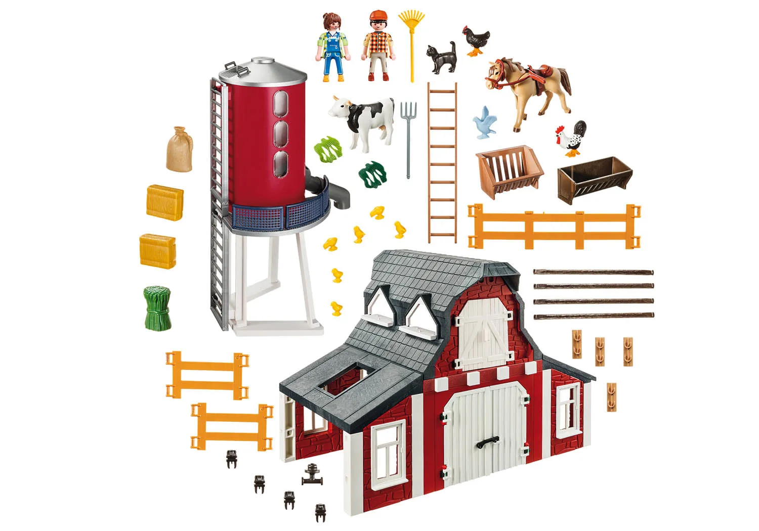 Playmobil Barn with Silo