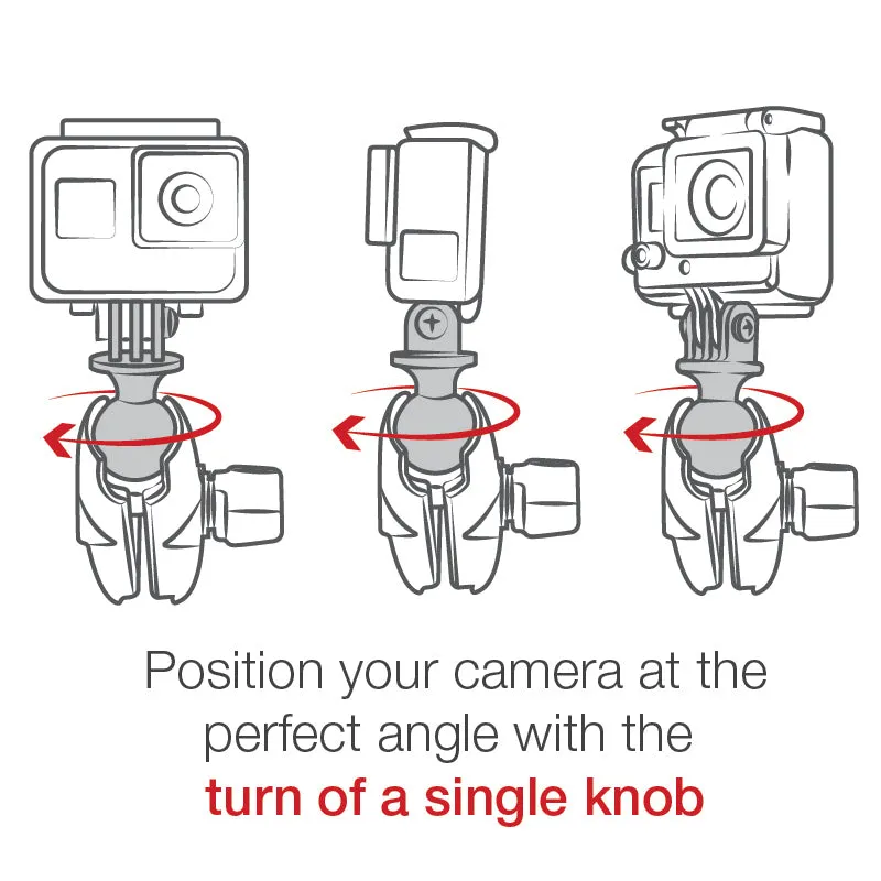 RAM® Bow-Cam™ Mount with Universal Action Camera Adapter