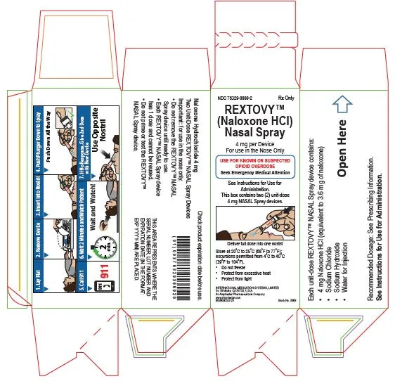 Rextovy Naloxone Nasal Spray 4 mg (2-Pack) (RX)