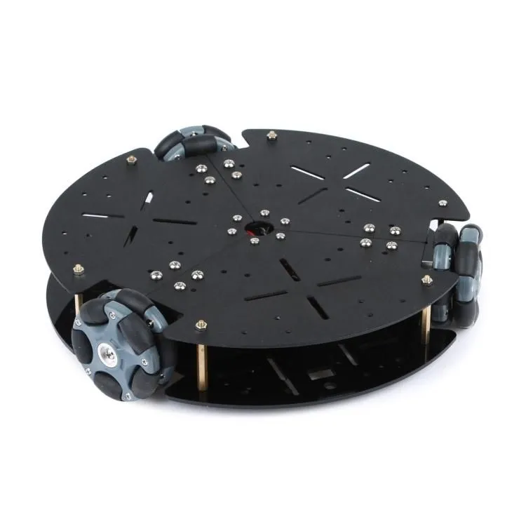 Robot with 58mm Omnidirectional Wheel & Smart Car Chassis Kit
