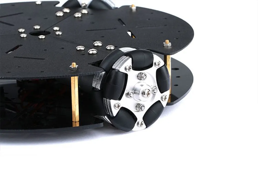 Robot with 58mm Omnidirectional Wheel & Smart Car Chassis Kit