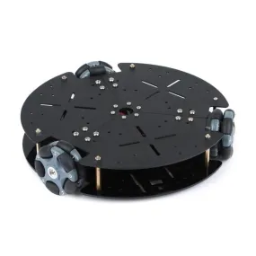 Robot with 58mm Omnidirectional Wheel & Smart Car Chassis Kit