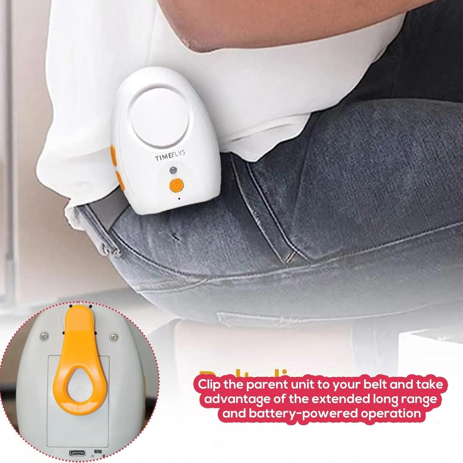 Safe-O-Kid Sentin Baby Audio Monitor - White