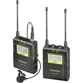Saramonic Rx9 Tx9 96-Ch Digital UHF Wireless Bodypack Transmitter W/Lavalier Mic F/UWMIC9 System