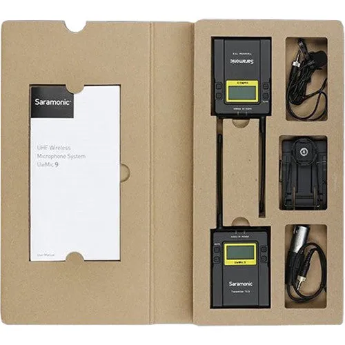 Saramonic UWMIC9 RX9   TX9   TX9, 96-Channel Digital UHF Wireless Dual Lavalier Mic System