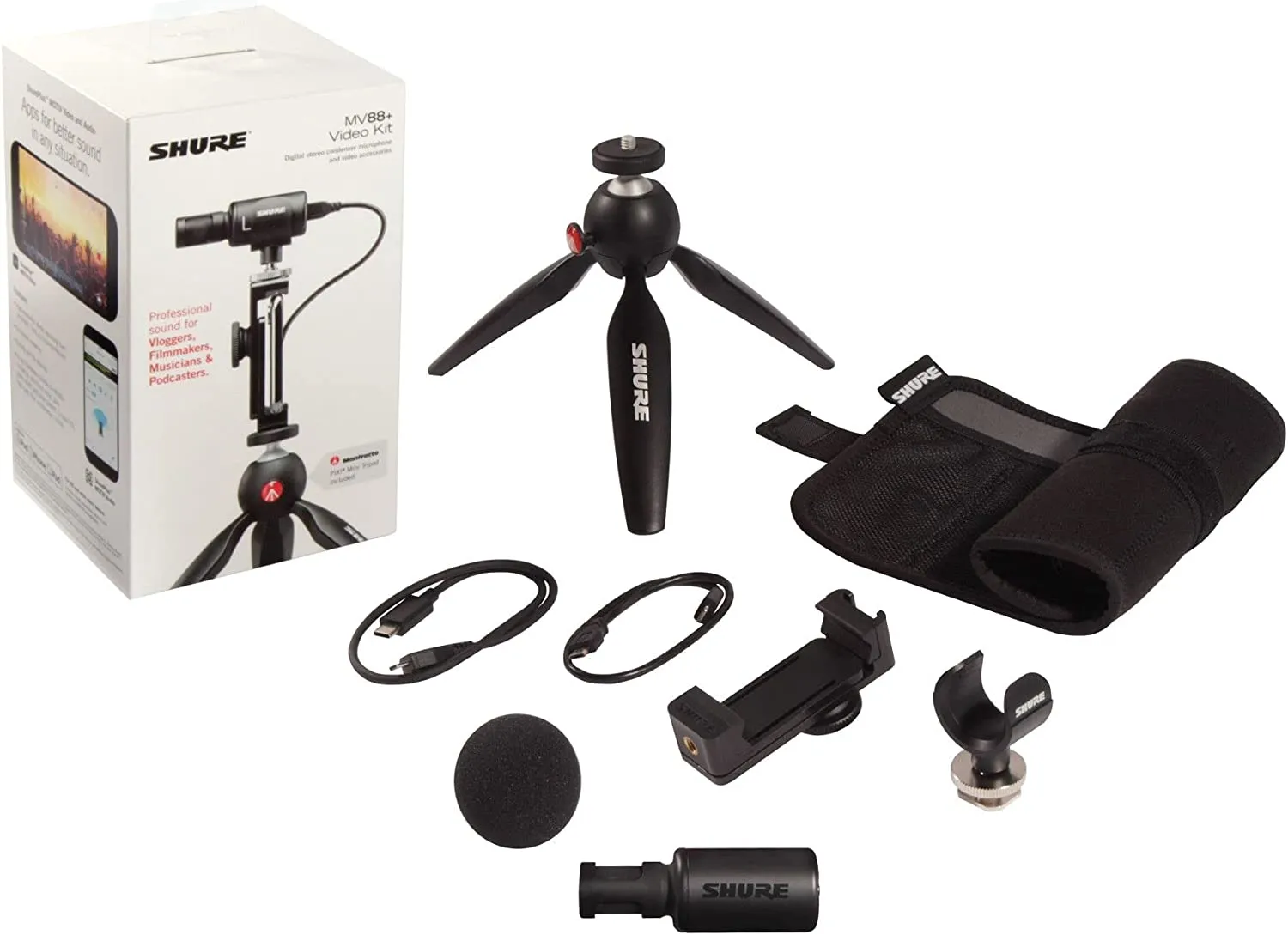 Shure MV88  VIDEO KIT Stereo Condenser Microphone