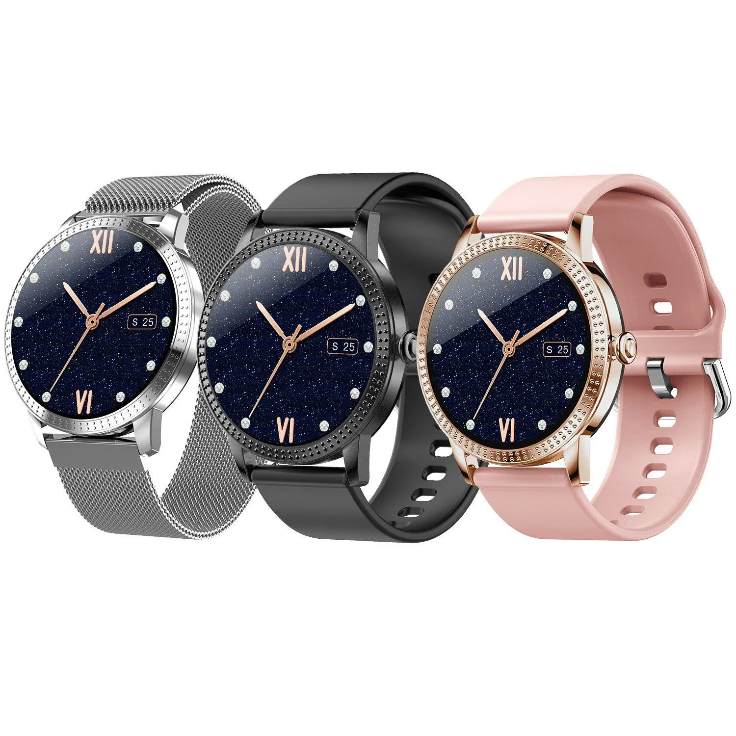 Smartwatch Fitness Tracker 1.08" Touch Screen
