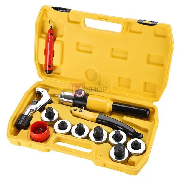 TheLAShop 7-Head HVAC Hydraulic Pipe Expander Swaging Expanding Tool Kit
