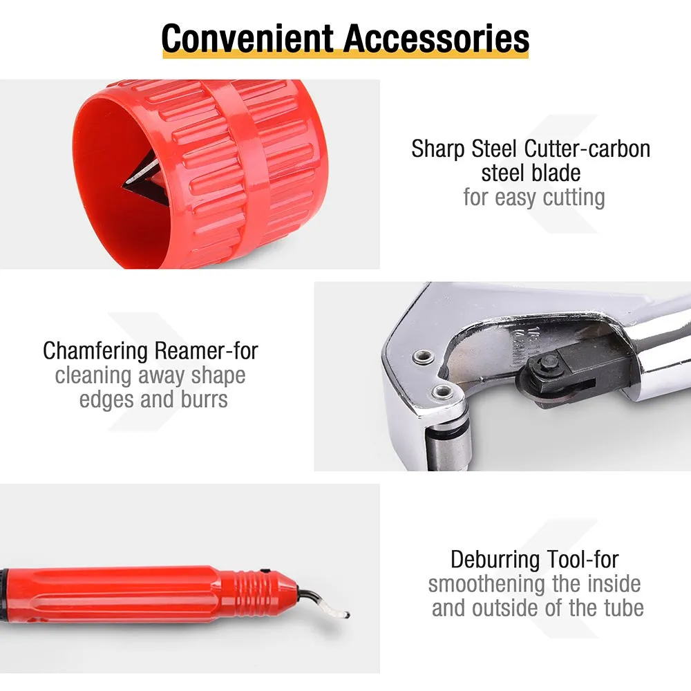 TheLAShop 7-Head HVAC Hydraulic Pipe Expander Swaging Expanding Tool Kit