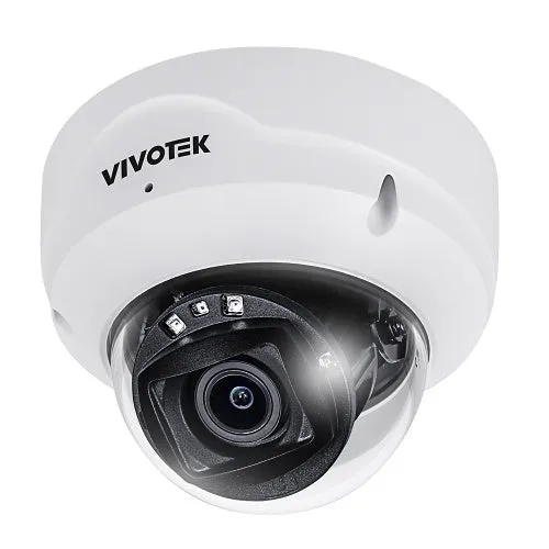 VIVOTEK FD819-HT 5MP Dome Camera, 2.8-10 mm Remote Focus Lens, NDAA and TAA Compliant, White