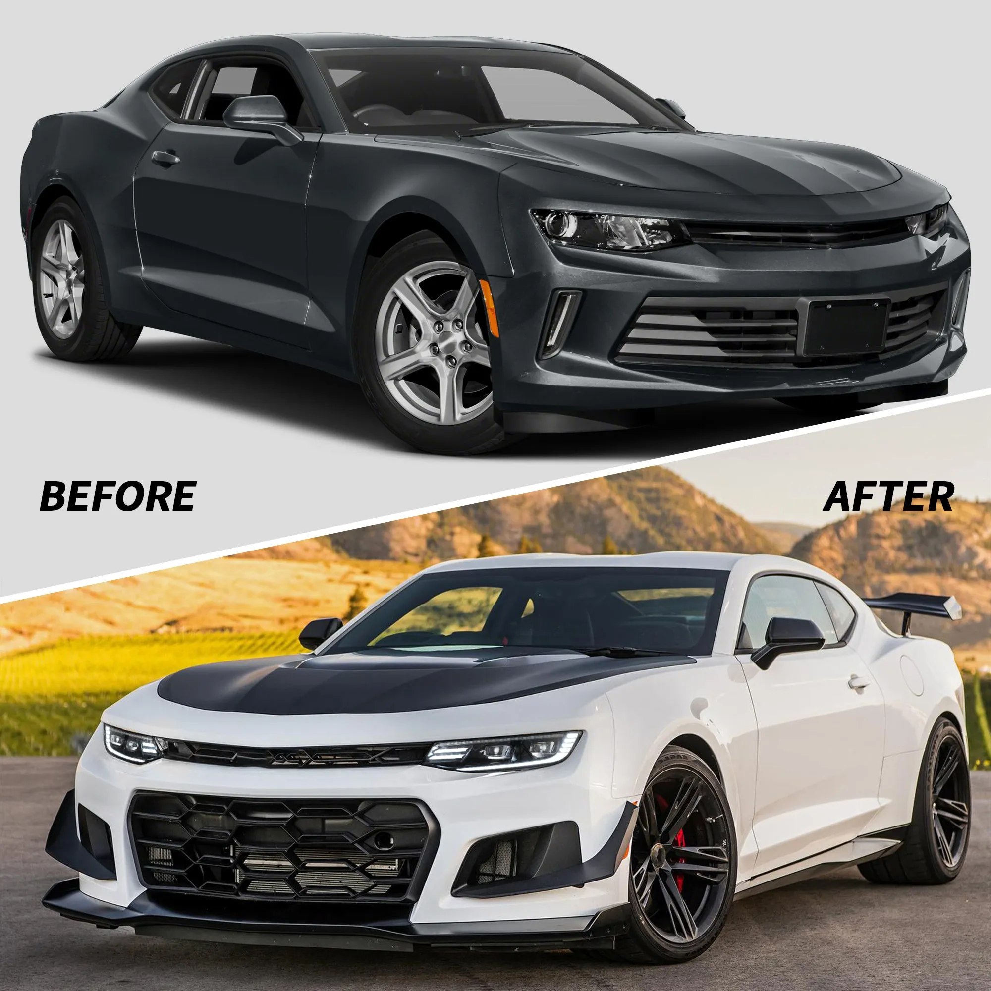 VLAND LED Projector Headlights For Chevrolet / Chevy Camaro 2016-2018 [DOT.]