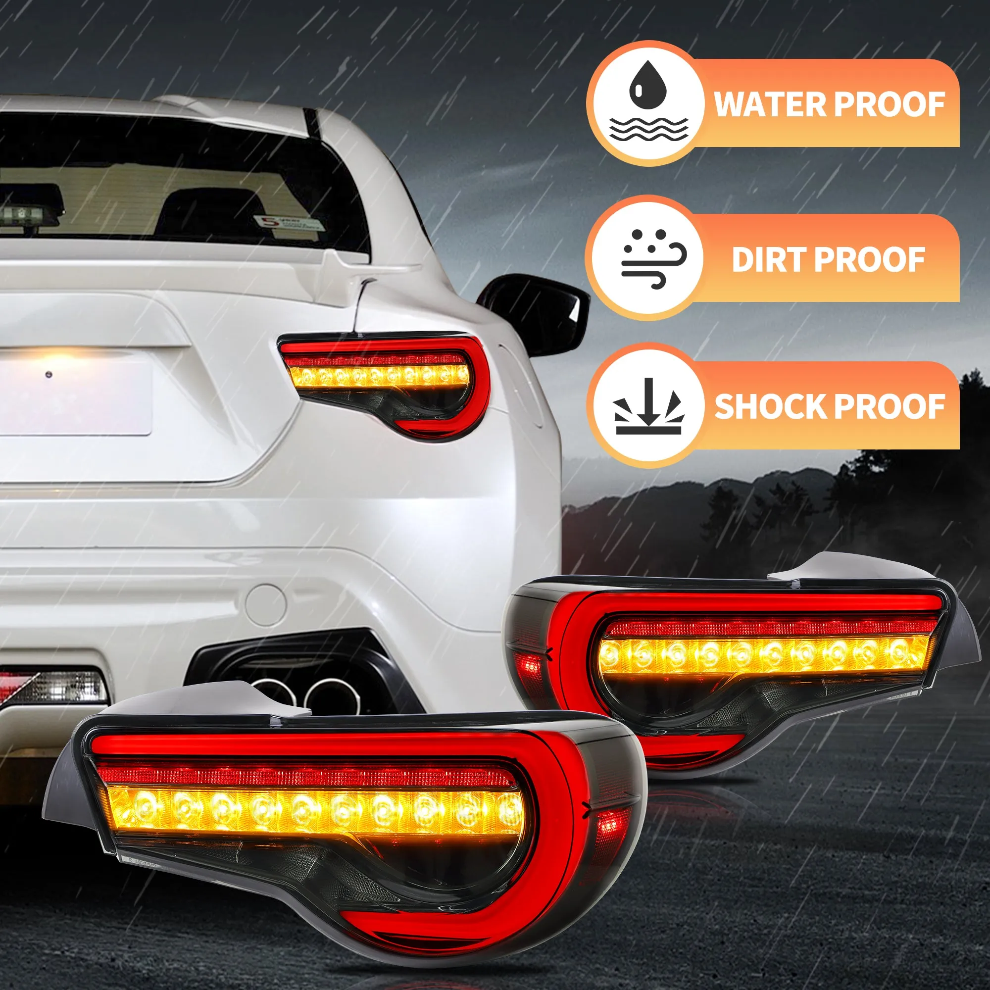 VLAND LED Tail Lights For Toyota 86/Subaru BRZ/Scion FRS 2012-2020