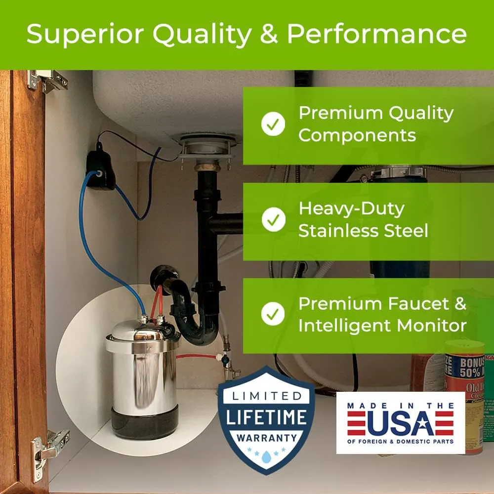 WaterChef: U9000 Under-Sink Water Filtration System with Intelligent Monitor