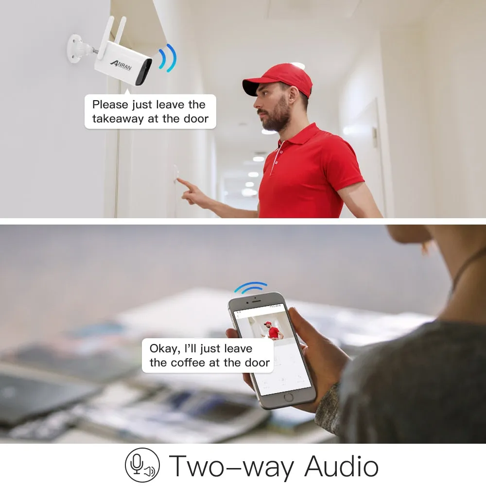 Wireless Solar Security Camera, Two-Way Audio, Simple Setup, Night Vision, Motion Detection
