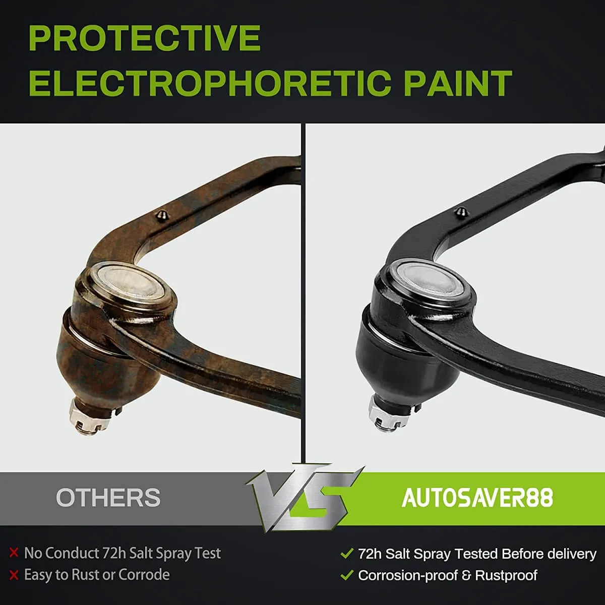 YITAMOTOR® Front Upper Control Arm Kit 1997-2002 Ford Expedition, 1997-2003 Ford F-150 -(RWD Only)